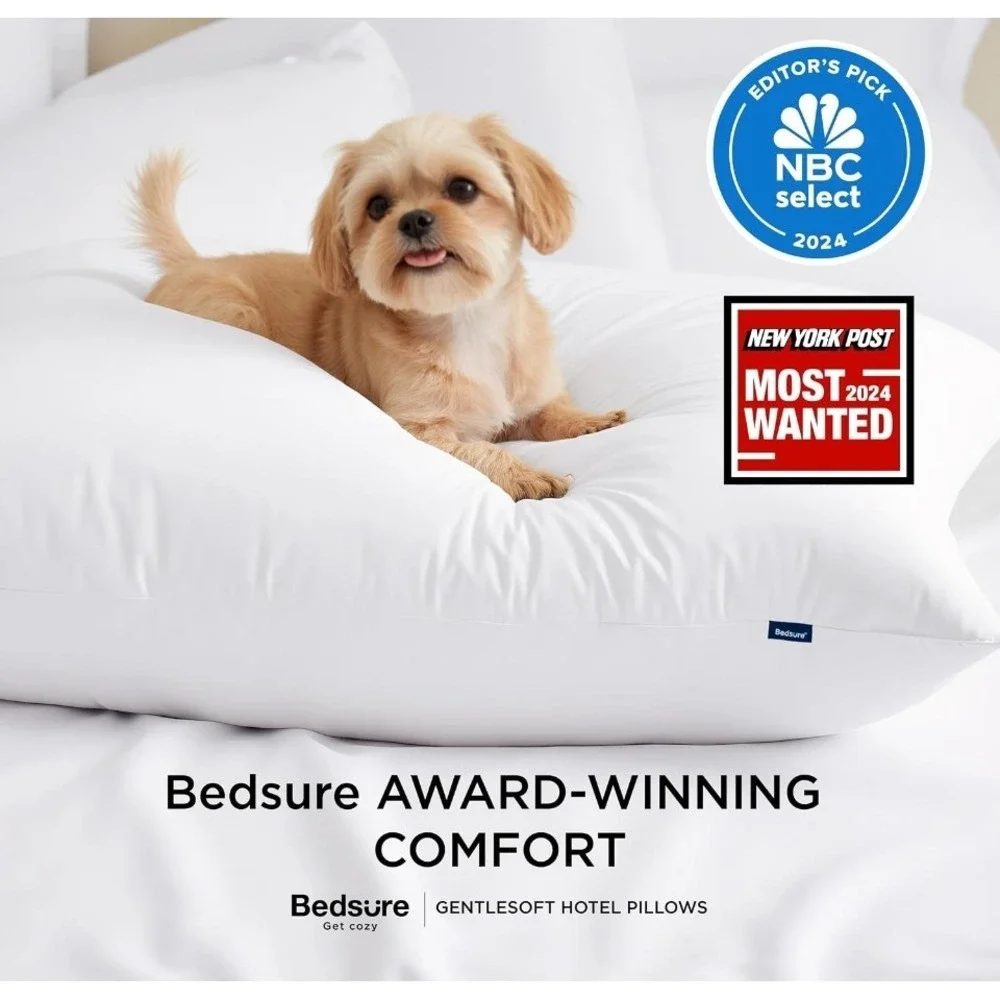 NIB Bedsure Get Cozy Pillows Standard Size 2 Pack NEW